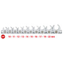 3/8" 12-kant-Einsteck-Maulschlüssel-Satz,...