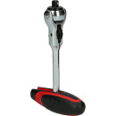 1/4" MODIFIX Mini-T-Griff-Schwenkkopf-Knarre, 72 Zahn - KS Tools 914.1405