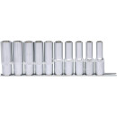 1/2" Sechskant-Stecknuss-Satz, lang, 10-tlg 10-19mm...