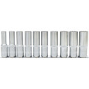 1/2" 12-kant-Stecknuss-Satz, lang, 10-tlg - KS Tools...
