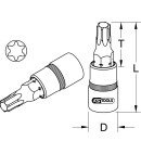 3/8" Bit-Stecknuss für RIBE®-Schrauben, M10, Länge 48 mm - KS Tools 917.3927
