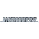 3/8" CHROMEplus 12-kant-Stecknuss-Satz, 11-tlg...