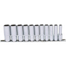 3/8" CHROMEplus 12-kant-Stecknuss-Satz, lang, 11-tlg...