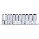 3/8" CHROMEplus 12-kant-Stecknuss-Satz, lang, 11-tlg...