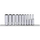 1/4" CHROMEplus Sechskant-Stecknuss-Satz, lang,...