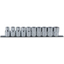 1/2" CHROMEplus 12kant-Stecknuss-Satz, 10-tlg...