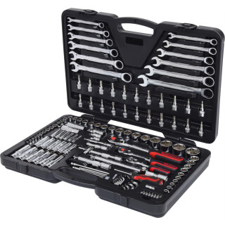 1/4"+3/8"+1/2" CHROMEplus Steckschlüssel-Satz, 124-tlg - KS Tools 918.0724