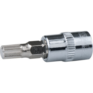 1/4" CHROMEplus Bit-Stecknuss XZN, M6 - KS Tools 918.1443