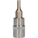 1/4" CHROME Bit-Stecknuss Innensechskant, 3mm - KS Tools 918.1461