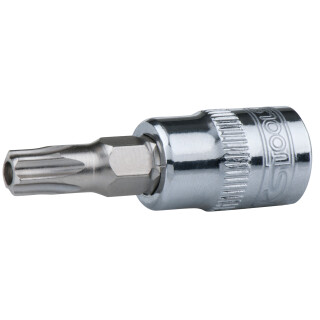 1/4" CHROMEplus Bit-Stecknuss Torx mit Stirnlochbohrung,TB15 - KS Tools 918.1471