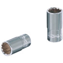 1/4" CHROMEplus 12-kant-Stecknuss, 3/8" - KS...