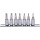 1/4" CHROMEplus Bit-Stecknuss-Satz Torx, 7-tlg, T10-T40 - KS Tools 918.1558