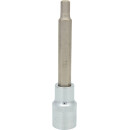 1/2" CHROMEplus Bit-Stecknuss Innensechskant, lang, 7mm - KS Tools 918.1657