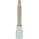 1/2" CHROMEplus Bit-Stecknuss Innensechskant, lang, 7mm - KS Tools 918.1657