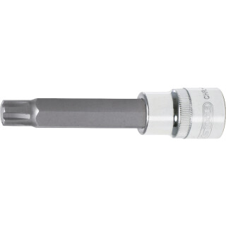 1/2" CHROMEplus Bit-Stecknuss RIBE,lang, M10 - KS Tools 918.1818