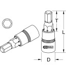 3/8" CHROMEplus Bit-Stecknuss Innensechskant, 5mm - KS Tools 918.3863