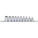 3/8" CHROMEplus Torx-E Stecknuss-Satz, 10-tlg - KS...