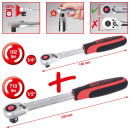 SlimPOWER Umschaltknarren-Satz, 2-tlg 1/4"+1/2"...