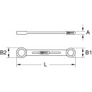 ULTIMATEplus Doppel-Ringschlüssel, 8x9mm - KS Tools 920.0408
