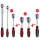 Monster Umschaltknarren-Satz, 6-tlg 1/4" + 3/8" + 1/2" - KS Tools 935.0006