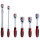 Monster Umschaltknarren-Satz, 6-tlg 1/4" + 3/8" + 1/2" - KS Tools 935.0006