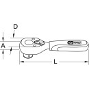 1/4" Monster Bit-Umschaltknarre, 125mm - KS Tools 935.1495