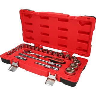 1/2" CHROMEplus Steckschlüssel-Satz, 24-tlg - KS Tools 958.0624