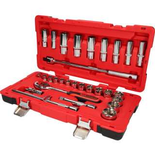 1/2" CHROMEplus Steckschlüssel-Satz, 30-tlg - KS Tools 958.0630