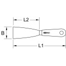 BERYLLIUMplus Schaberspachtel biegsam 100 mm  - KS Tools...