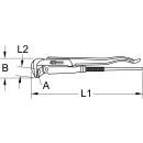BERYLLIUMplus Rohrzange, schwedisches Modell 2" - KS...