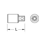 BRONZEplus Reduzierstück 1" - 3/4"  - KS...