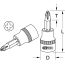 BRONZEplus Bit-Stecknuss 1/2" PH1 - KS Tools 963.1296