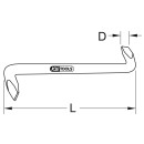 BRONZEplus Winkelschraubendreher Schlitz 4x125 mm  - KS...