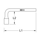 BRONZEplus Steckschlüssel, 22mm für...