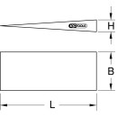 BRONZEplus Flanschkeil 105x19x13 mm  - KS Tools 963.2208