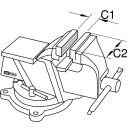 BRONZEplus Parallel-Schraubstock 170 mm  - KS Tools 963.5008