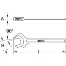 BRONZEplus Zugmaulschlüssel 90°, 41 mm - KS...