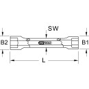 BRONZEplus 6-kant-Steckschlüssel 7x8mm doppelseitig...