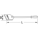 BRONZEplus Schaber mit Stiel 480 mm  - KS Tools 963.9534