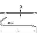 BRONZEplus Kisteneisen 750 mm  - KS Tools 963.9718