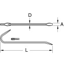 EDELSTAHL Nageleisen, 400mm - KS Tools 964.3301