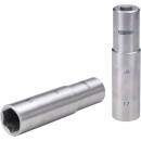 3/8" TITANplus Stecknuss, 17mm, lang - KS Tools...