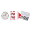 Sortiment Edelstahl-Muttern, metrisch, 150-tlg - KS Tools...