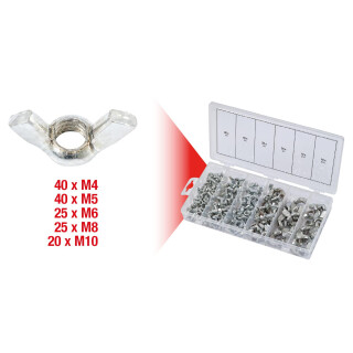 Sortiment Flügelmuttern, 150-tlg - KS Tools 970.0470