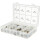 Sortiment stufenlose 1-Ohr-Schlauchschellen, Ø 5,8-21mm, 170-tlg - KS Tools 970.0830