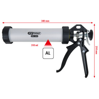 Hand-Kartuschen-Pistole 310 ml, 340mm - KS Tools 980.1000