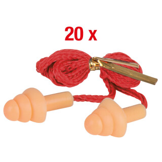 Ohrstöpsel PU, mit Schnur und Pilzkopf, 20 Paar - KS Tools 985.7055