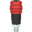 2 Stufen-Druckluft-Sicherheitskupplung, 1/4" - KS Tools 999.9092