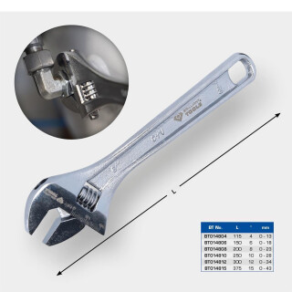 Rollgabelschlüssel 4", 0 - 15 mm - Brilliant Tools BT014804