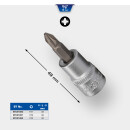 3/8" PZ Kreuzschlitz Bit-Stecknuss, PZ3 - Brilliant...